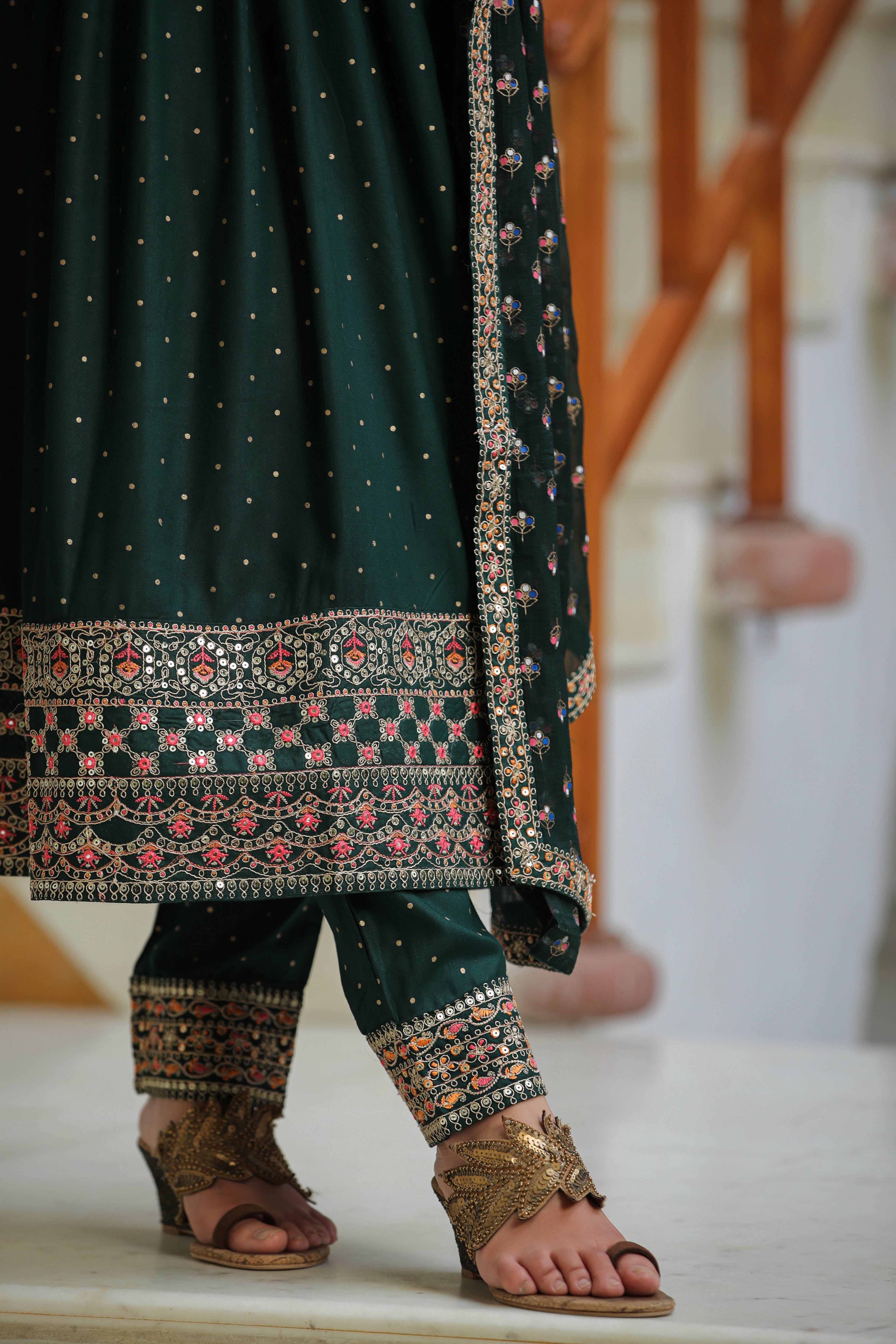 Embroidered Suit Set